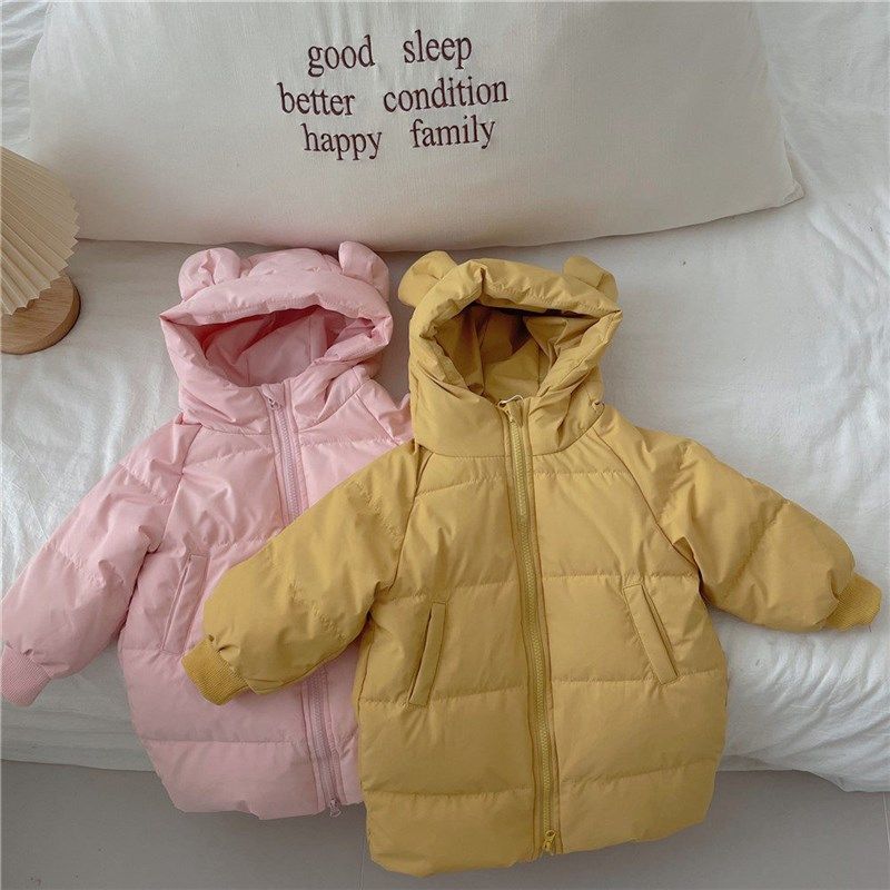 儿童冬季棉衣宝宝中长款羽绒棉服2024冬款男女童棉服宝宝棉袄纯色,淘宝优惠券,粉丝福利购,淘宝优惠卷