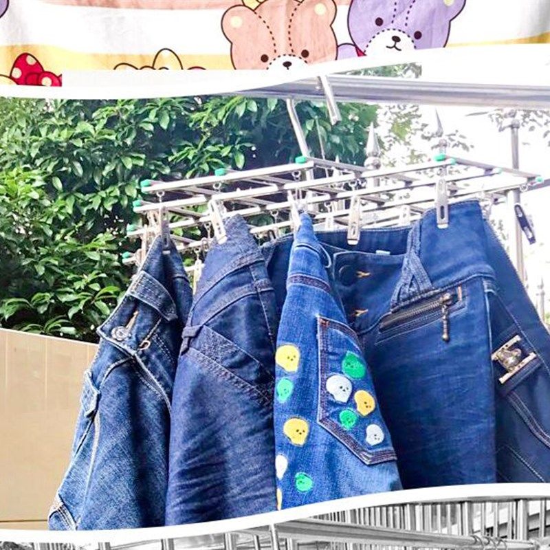 不锈钢袜架防风晾衣架毛巾夹折叠多夹子婴儿晒衣架内衣架晒袜衣架,淘宝优惠券,粉丝福利购,淘宝优惠卷