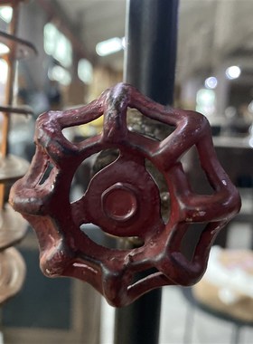 中古风金属台灯客厅卧室床头灯复古工业风L创意台灯水管灯道具摆