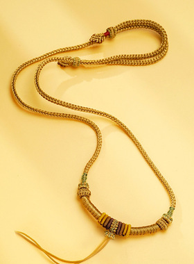 新非遗创意手工编绳项链绳配饰自