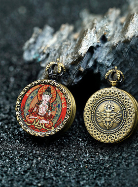 新非遗迷你唐卡盒可打开装东西简