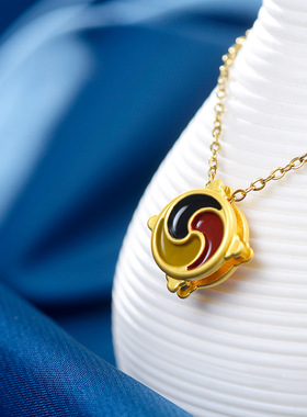 钛钢合金电镀吊坠项链挂件楞严咒