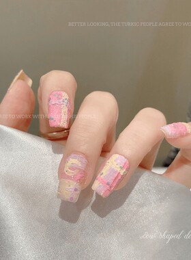 【菊籽老师推荐】霜糖油画甲油胶美甲九宫格色彩斑斓指甲油胶