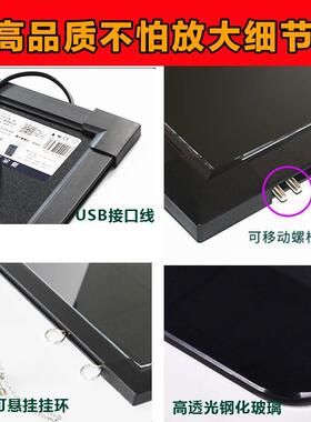 LED电子荧光板6080广告牌黑板荧光板发光屏手写立式写字板留韶意