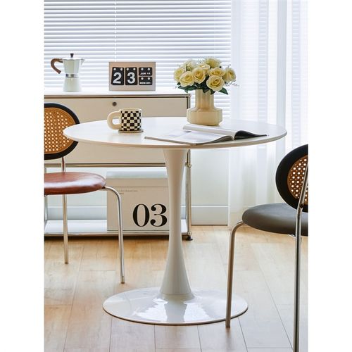 小圆桌接待会议商务公司前台圆桌阳台咖啡奶茶店餐桌洽谈桌椅组合 - 图2