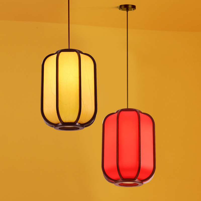 中式仿古小吊灯酒店饭店走廊阳台灯笼灯户外装饰复古实木羊皮灯饰,淘宝优惠券,粉丝福利购,淘宝优惠卷