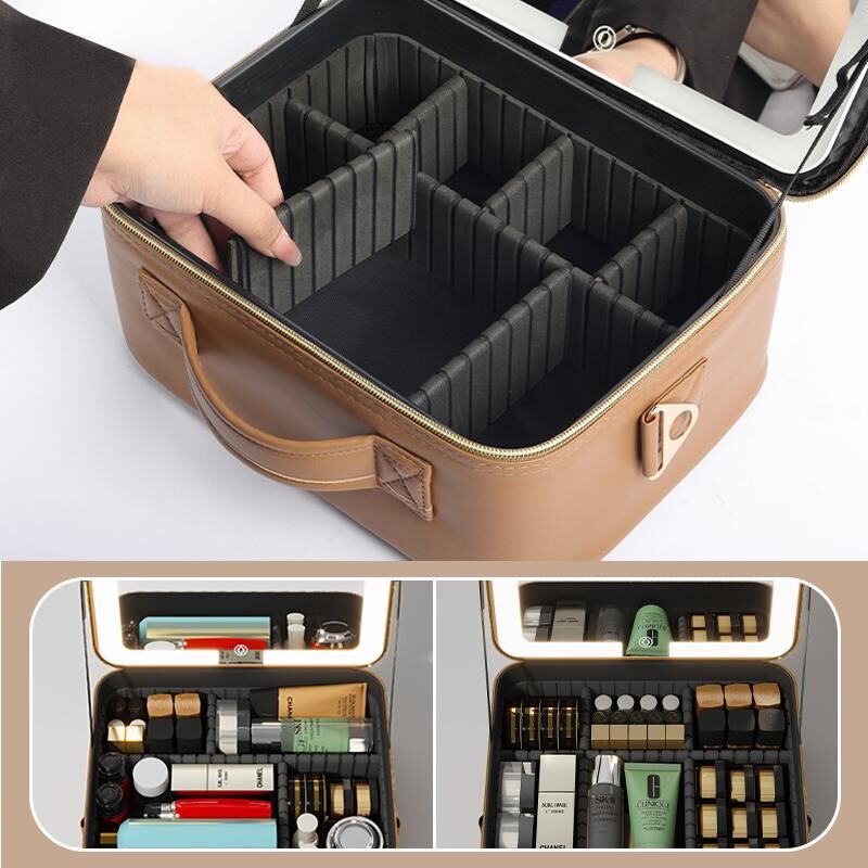 高级感化妆师专业包大容量手提箱跟妆师带灯镜子旅行出差情人礼物,淘宝优惠券,粉丝福利购,淘宝优惠卷