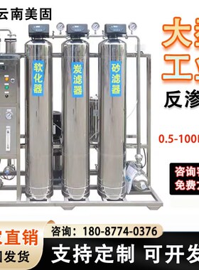 反渗透设备超纯水净水器工业大型水处理井水自来水过滤前置过滤