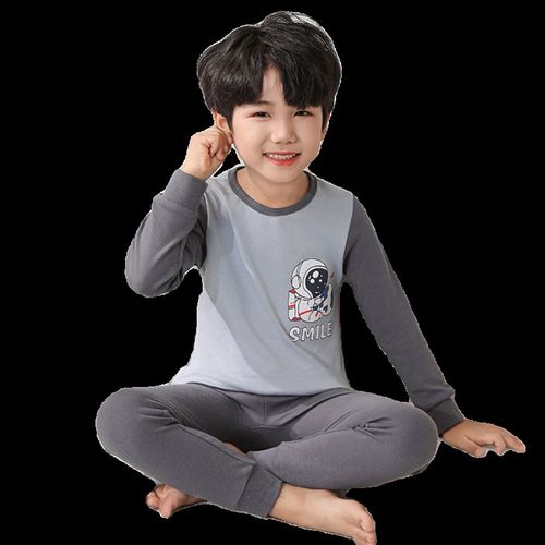 男童秋装家居服套装2023新款儿童秋衣卫生裤睡衣男孩发热衣两件套 - 图3