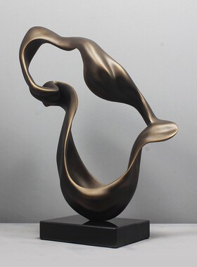 雕塑摆饰抽象艺术品现代家居饰品酒店玄关摆放样板房客厅轻奢摆件