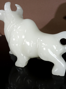 天然摆件天然阿富汗白玉聚财