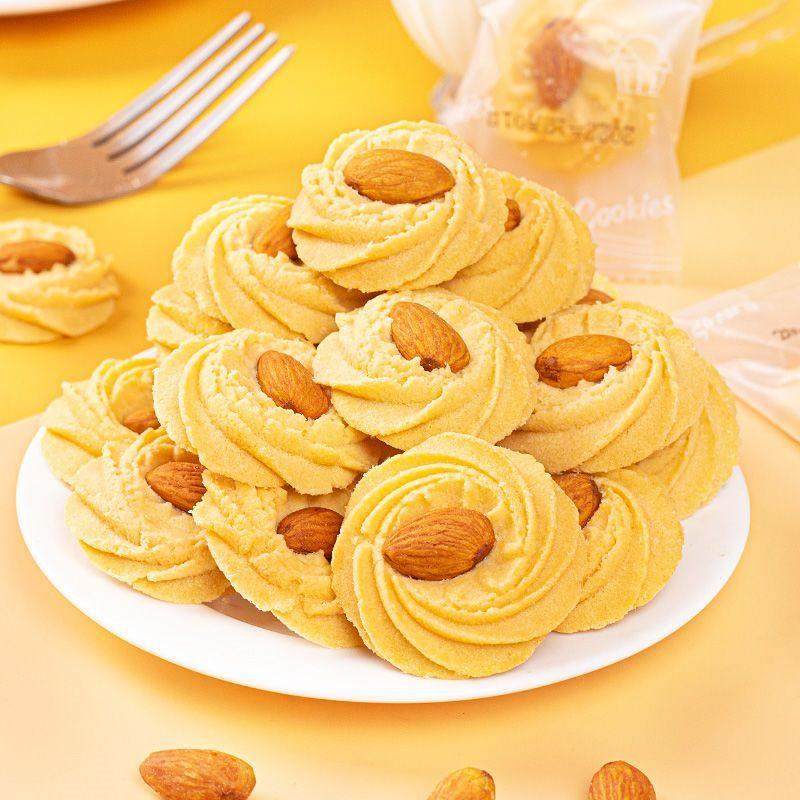 巴旦木夹心曲奇奶油味饼乾网红休闲办公小零食手工糕点点心小吃,淘宝优惠券,粉丝福利购,淘宝优惠卷