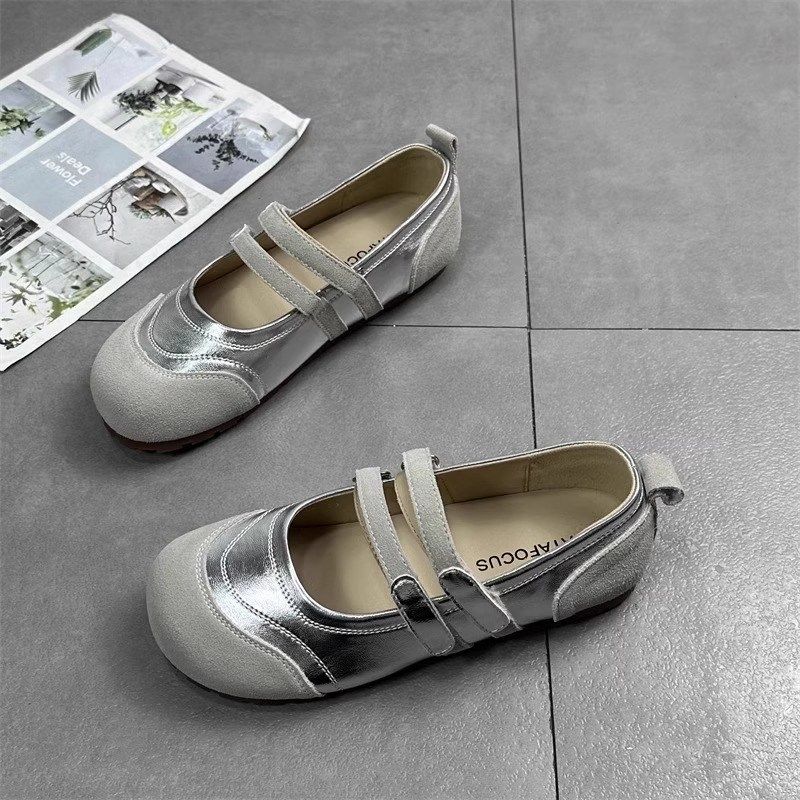 复古真皮丑萌鞋子女2025春季新款森系文艺学生圆头浅口单鞋女平底,淘宝优惠券,粉丝福利购,淘宝优惠卷