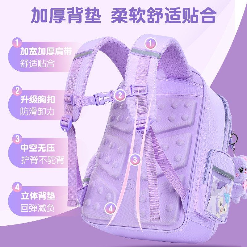 书包女生小学生2025新款一二三到六年级轻便软防水儿童减负大容量,淘宝优惠券,粉丝福利购,淘宝优惠卷