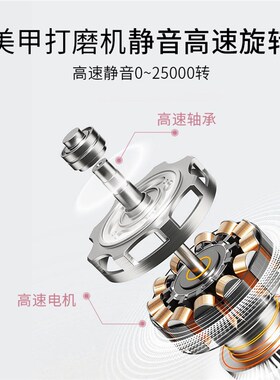 卸甲打磨机便携笔式电动抛光磨指甲小型美甲店专用打磨头卸甲机器