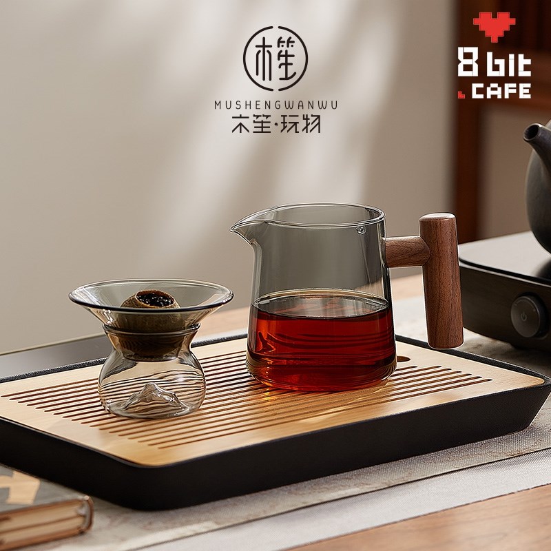 木笙玩物玻璃茶漏茶滤高q档泡茶神器茶叶过滤器茶水分离公道杯茶 - 图2