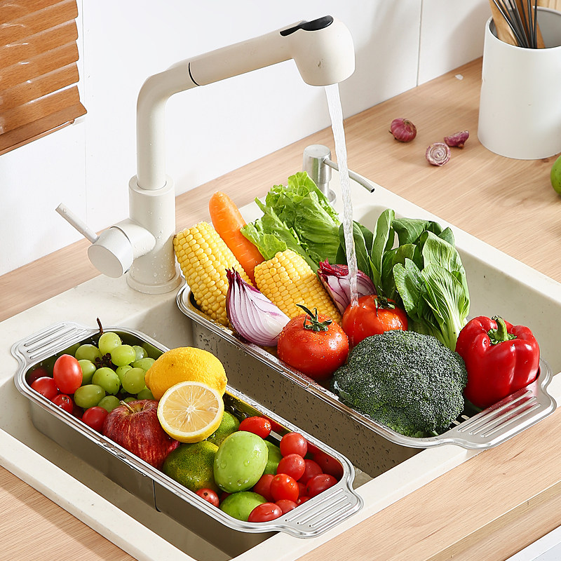 304不锈钢伸缩沥水篮洗碗池沥水架碗架碗碟筷碗盘厨房水槽置物架,淘宝优惠券,粉丝福利购,淘宝优惠卷