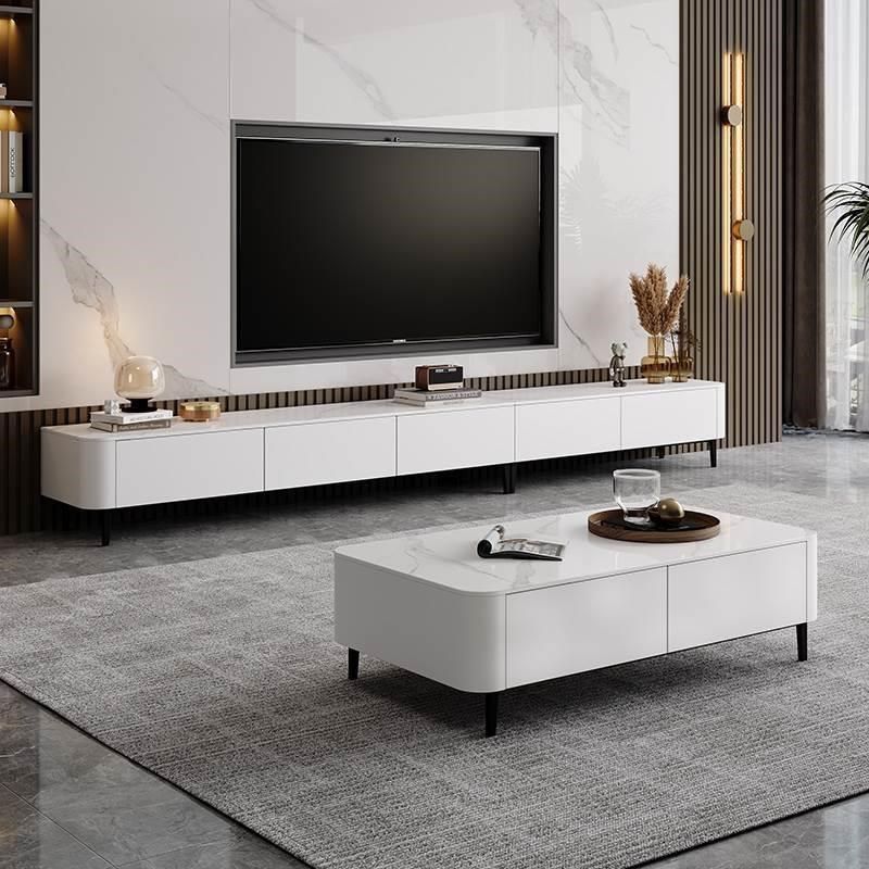 岩板实木茶几电视柜组合现代简约家用小户型茶几电视柜24新款茶几,淘宝优惠券,粉丝福利购,淘宝优惠卷