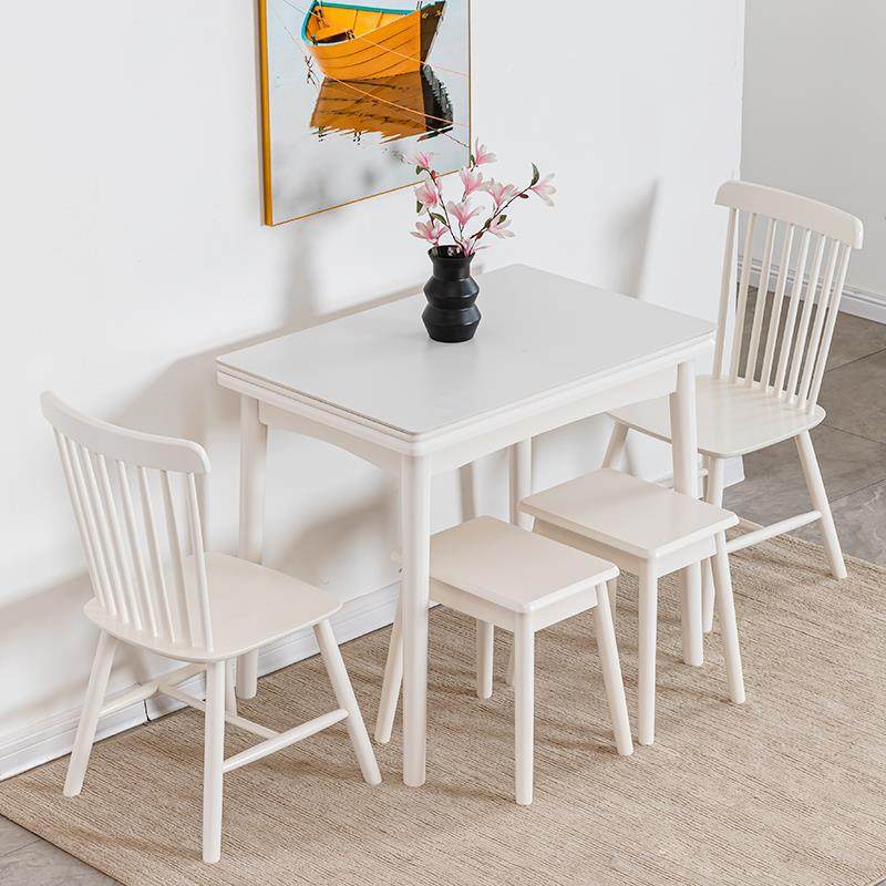 9U小户型岩板餐桌椅组合可伸缩折叠实木饭桌现代简约餐桌省空间家,淘宝优惠券,粉丝福利购,淘宝优惠卷