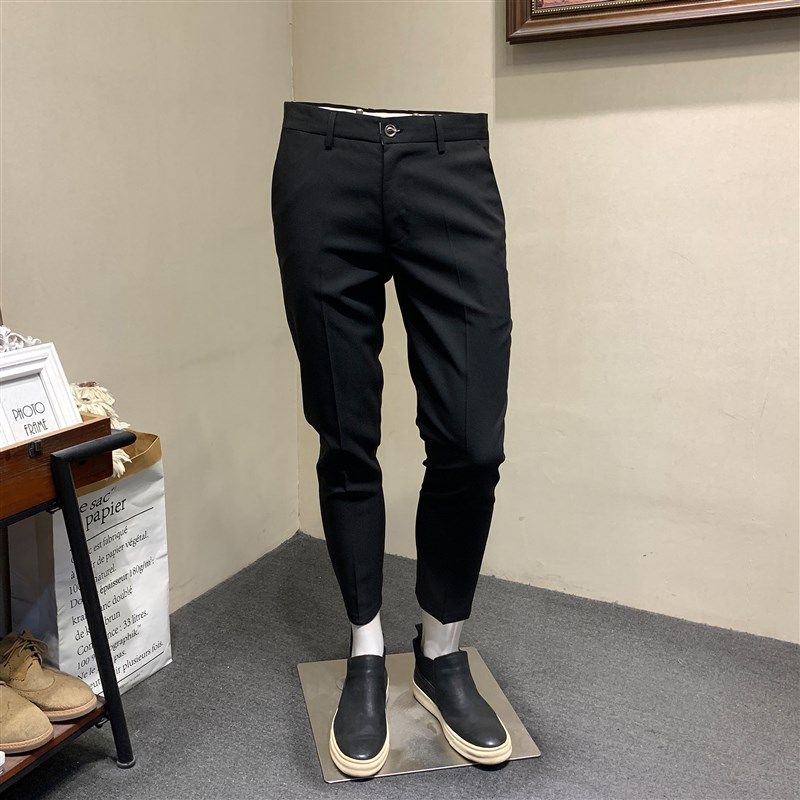 夏季男士休闲西裤青年韩版修身小脚男九分裤英伦西装裤子潮流9分,淘宝优惠券,粉丝福利购,淘宝优惠卷
