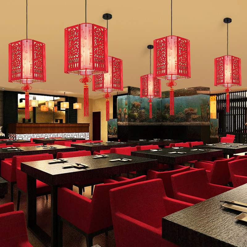 中国风灯笼吊灯卧室客厅走廊阳台灯餐厅酒K店简约现代中式羊皮灯,淘宝优惠券,粉丝福利购,淘宝优惠卷