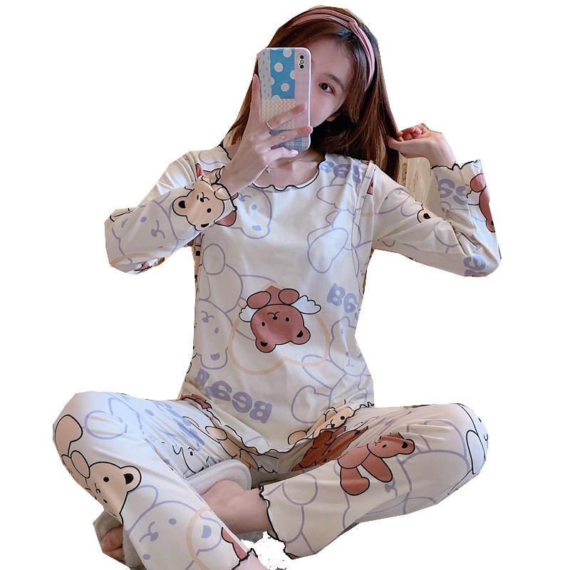 孕妇睡衣女春秋月子服纯棉产后哺乳产妇春夏季薄款夏天10月份喂奶,淘宝优惠券,粉丝福利购,淘宝优惠卷