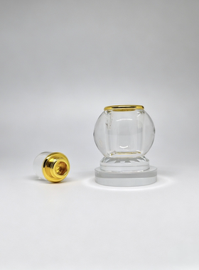 大号水晶舍利塔佛塔摆件密螺纹