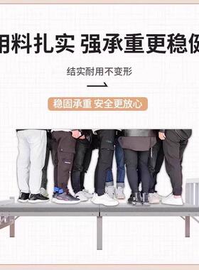 折叠床单人床家用午休小床成人简易出租屋1米2便携双人床硬板铁床