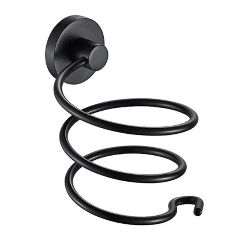 免打孔黑色吹风机架复古浴室置物架美式酒店电吹风架壁挂收纳架子,淘宝优惠券,粉丝福利购,淘宝优惠卷