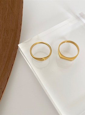 大米饰品】高级感戒指不掉色冷淡风时尚简约设计感食指戒指女个性