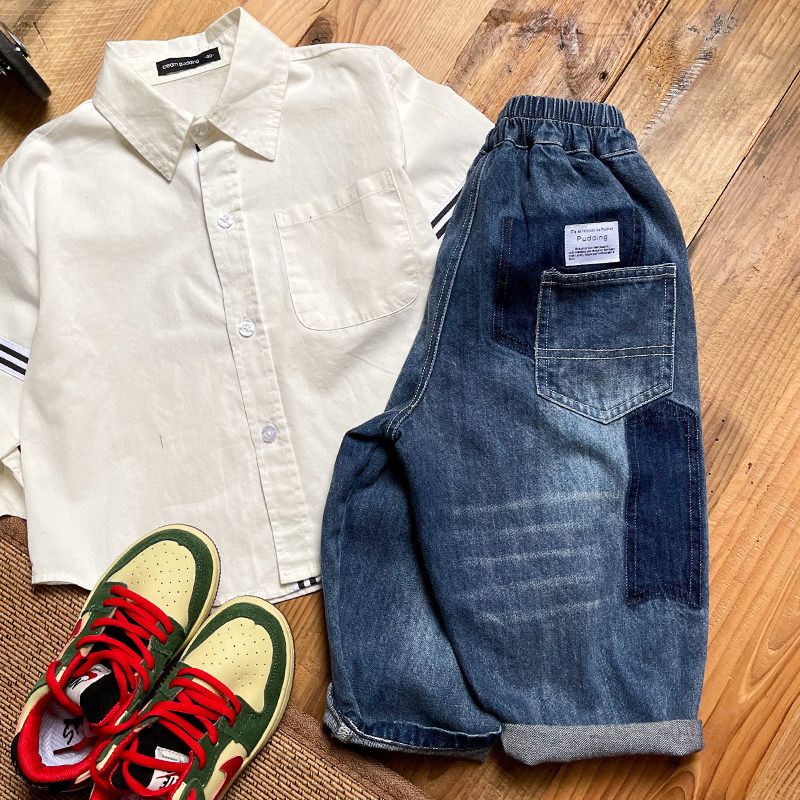 男童裤子春秋款g2023春装新款宝宝儿童洋气宽松牛仔裤男孩百搭长,淘宝优惠券,粉丝福利购,淘宝优惠卷