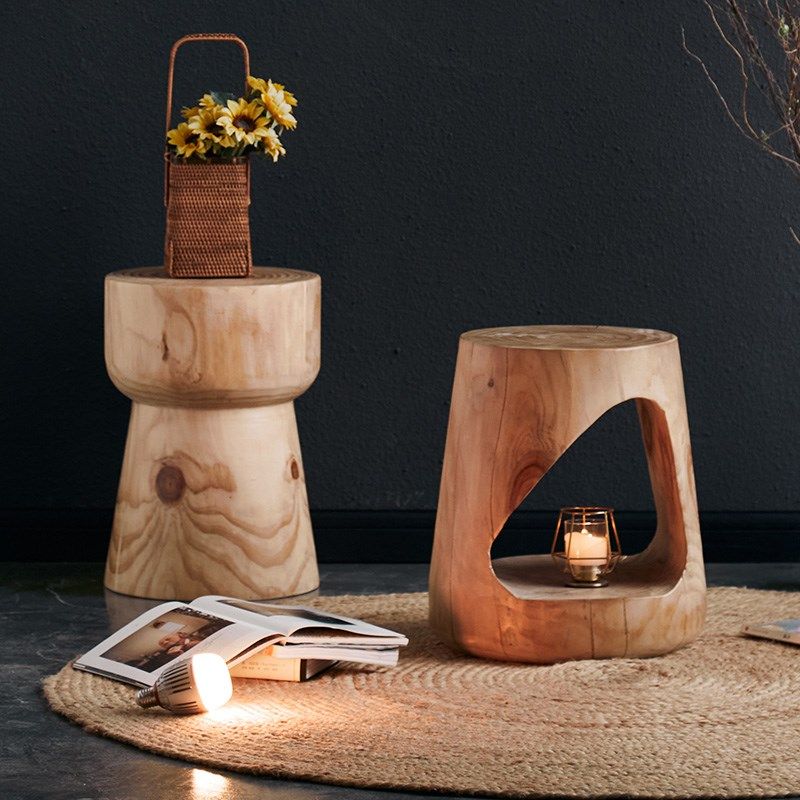 全实木几何小木凳创意矮凳原木圆凳民宿坐墩木墩椅子酒店茶桌凳子,淘宝优惠券,粉丝福利购,淘宝优惠卷