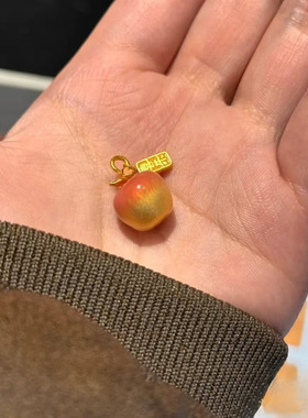 【下单立减50】感温变色幻彩苹果项链平安果吊坠送女友礼物项_jh