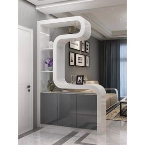 全友家居北欧玄关柜隔断柜进门鞋柜多功能门厅柜简约现代隔断屏风