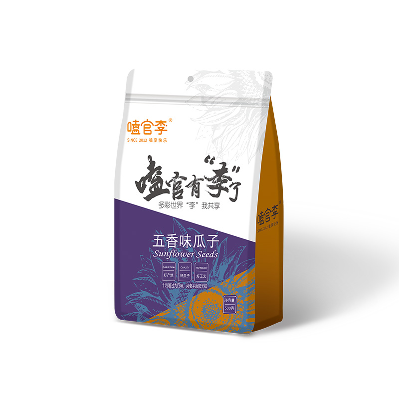 嗑官李内蒙古瓜子五香味500g×2袋大包装坚果葵花籽炒货休闲零食