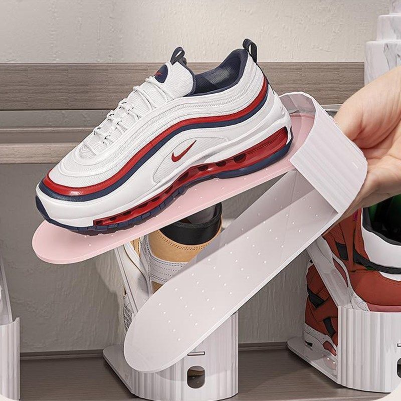 可调节鞋架双层鞋托架一体式鞋子分层架鞋柜收纳神器省空间叠放架,淘宝优惠券,粉丝福利购,淘宝优惠卷