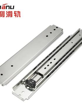 9301E76宽不锈钢36寸重型三节滑轨抽屉滑轨机箱工业重载滑轨