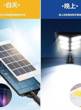 solarlamp电商爆款太阳能路灯一体化感应家用户外庭院壁灯