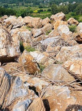 大型景观石头村口路口风水原石刻字园林景观自然石门牌公园造景石
