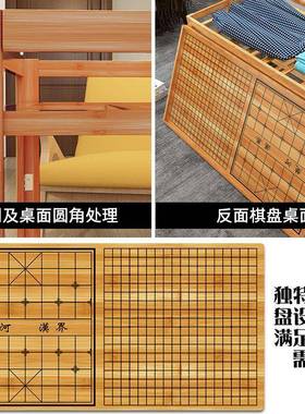 实木取暖烤火桌家用烤火长方形桌子多功能折叠桌家居实用烤火餐桌