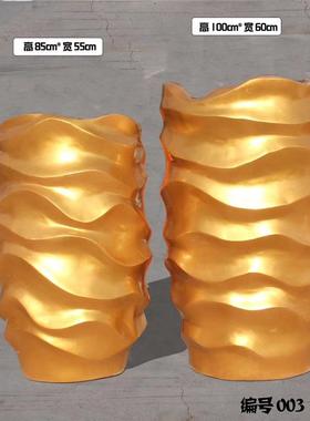 玻璃钢花盆商场美陈户外落地大型组合花钵北欧创意简约大花瓶