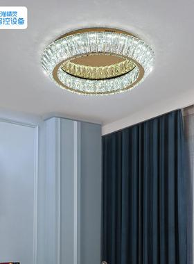 设计师款主卧室吸顶灯现代轻奢高档大气客厅水晶灯创意个性餐厅灯