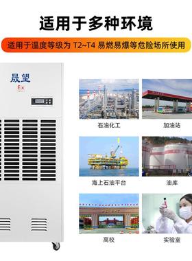 晟望防爆除湿机大功率240升工业车间抽湿喷漆化工油库防爆除湿器