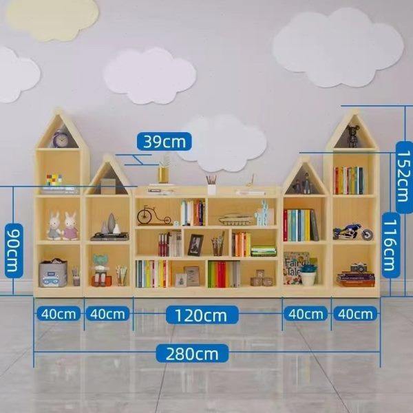 儿童实木书柜幼儿园储物柜家用置物架,淘宝优惠券,粉丝福利购,淘宝优惠卷