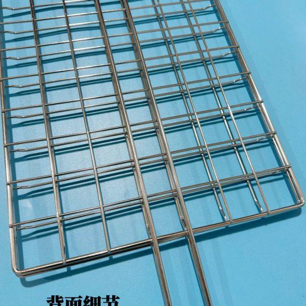 烤鱼网夹不锈钢网格商用大号烤肉夹子烧烤夹加厚加粗烧烤拍子工具,淘宝优惠券,粉丝福利购,淘宝优惠卷