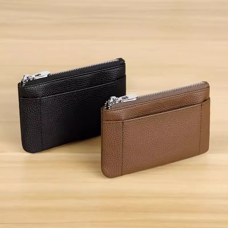 小钱包男女简约荔枝纹薄款钱夹钥匙包零钱银币包卡包短款皮夹爸爸,淘宝优惠券,粉丝福利购,淘宝优惠卷