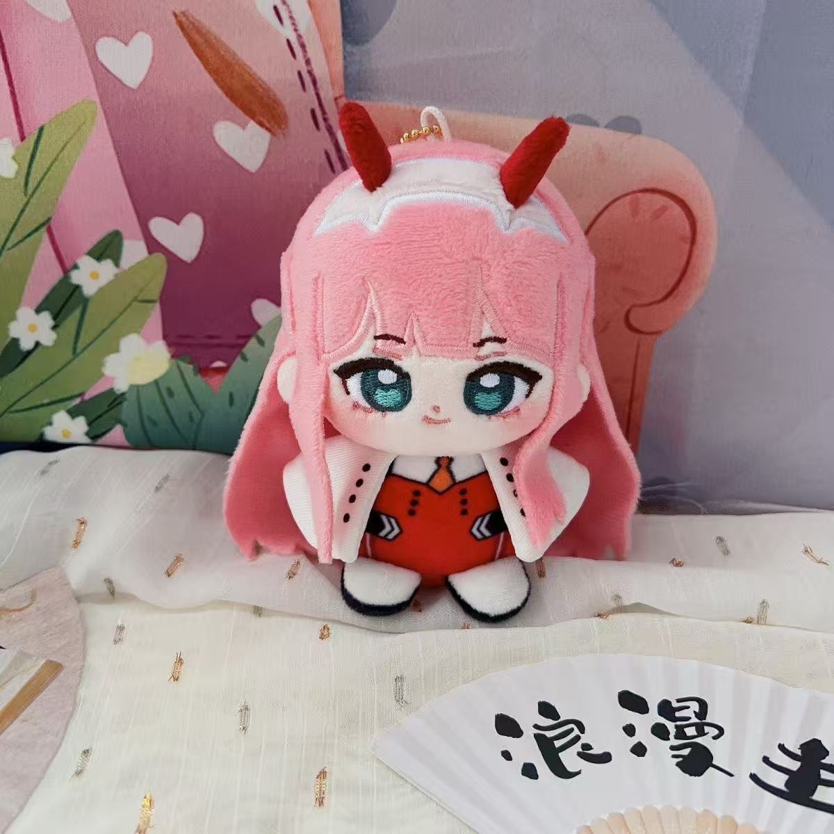 DARLING in the FRANXX国家队02坐姿棉花娃娃毛绒挂件团子公仔正 - 图3