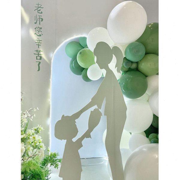 教师节背景板气球布置装饰套餐绿色清新幼儿园生日活动装饰kt板,淘宝优惠券,粉丝福利购,淘宝优惠卷