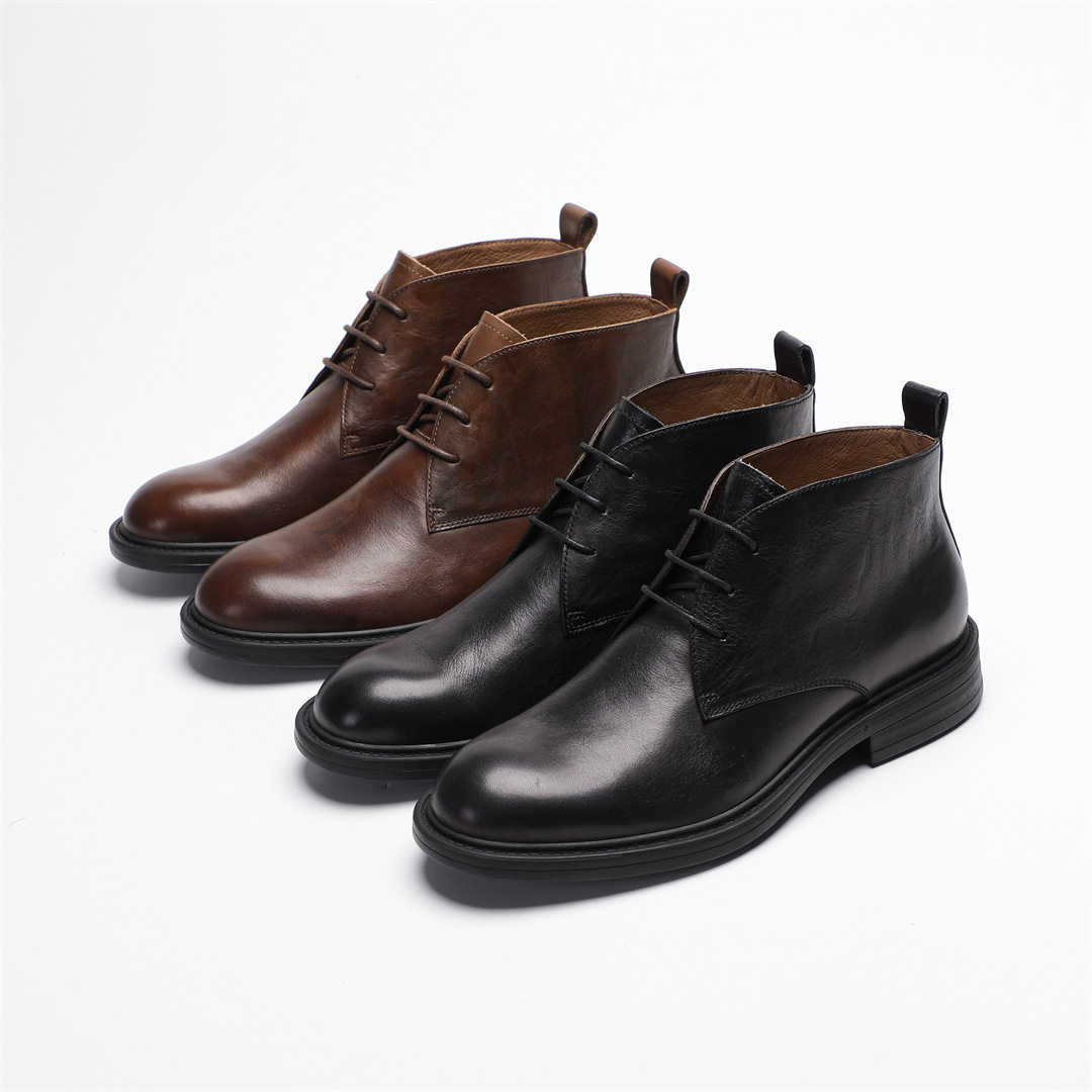 2026中筒马丁靴秋冬男士头层牛皮手工擦色经典英伦风系带工装短靴,淘宝优惠券,粉丝福利购,淘宝优惠卷