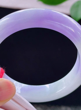 【顺丰包邮】缅甸天然大圈口翡翠处理手镯一手玉镯冰糯带证书